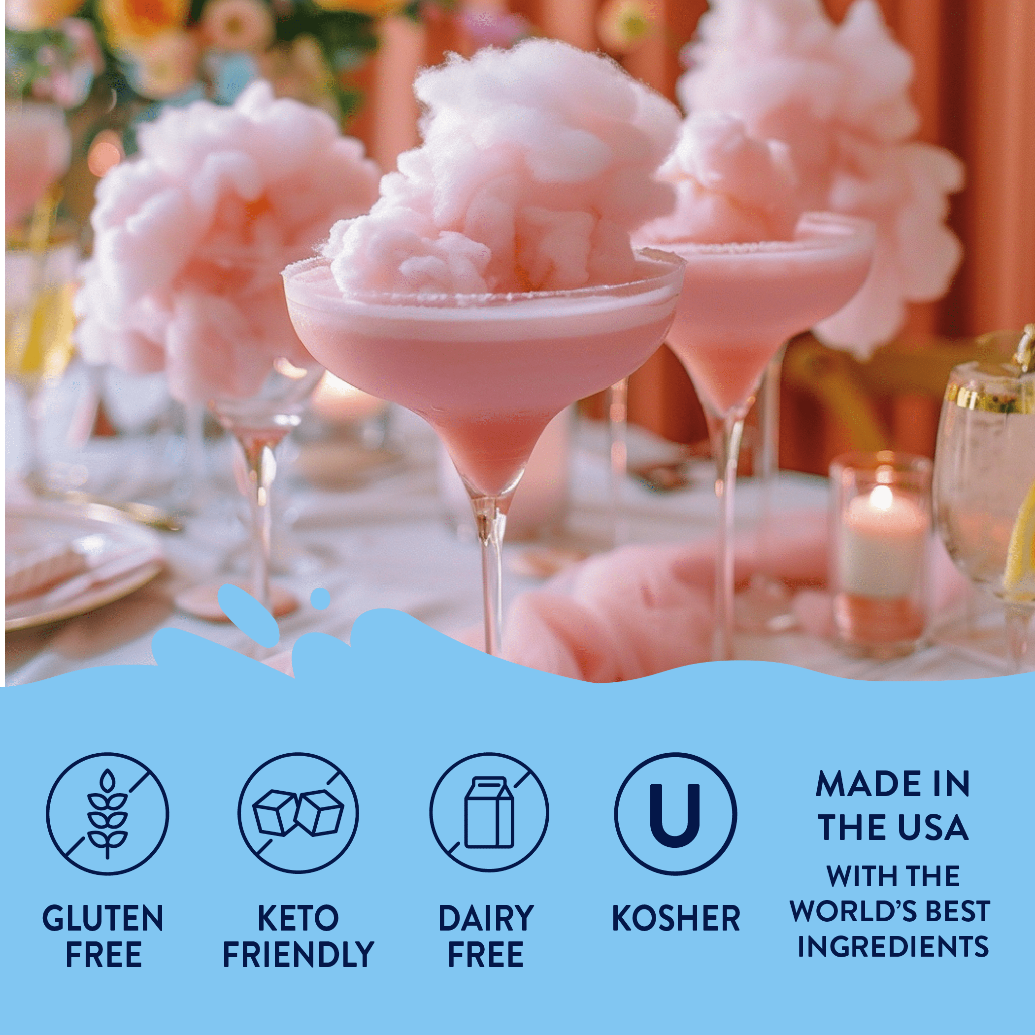 Jordan's Skinny Mixes Sugar Free Cotton Candy Syrup, 25.4 Fl Oz