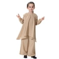 thumbnail image 3 of Vividxx Girls Abaya Dress Sets Loose Flowy Pants Outfits Sets For Everyday Wear Clothing Southeast Asian Style Comfortable Kids Outfits Sets Solid Color Toddler Fashionable Dailywear, 3 of 8