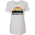 thumbnail image 3 of Inktastic Buffalo New York Skyline Retro Women's T-Shirt, 3 of 5
