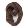 thumbnail image 1 of Womens Acrylic Loop Scarf - Brown, 1 of 2