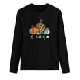 thumbnail image 3 of EQWLJWE Chemises à Manches Longues pour Femmes Liquidation C'est l'Automne Col Rond Imprimé Pull Hauts Blouse à Manches Longues Vêtements d'Automne pour Femmes, 3 of 4
