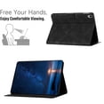 thumbnail image 3 of for iPad Mini 5/4/3/2/1 7.9" 2019/2015/2014/2013/2012 Case PU Leather Folio Tablet Cover, Smart Auto Wake/Sleep Flip Stand Case Embossed Pattern Magnetic Clasp Protective Case, Black, 3 of 9