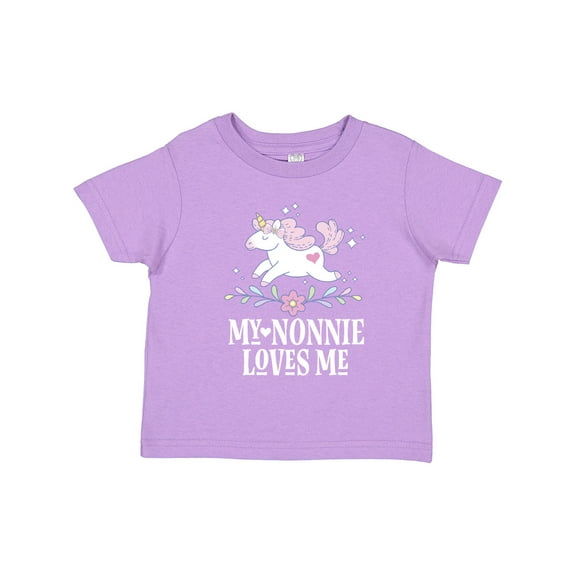 Inktastic Nonnie Loves Me Granddaughter Unicorn Girls Toddler T-Shirt