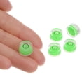 thumbnail image 4 of 5 Packs Round Bubble Level 12x6mm Mini Circular Bullseye Spirit Levels for Camera Tripod Telescope, Green, 4 of 6