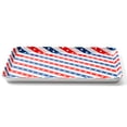 thumbnail image 3 of Cook with Color Melamine Serving Tray, Lightweight Plastic Tray for Serving Food and Drinks, Patriotic Stars and Stripes, 3 of 5