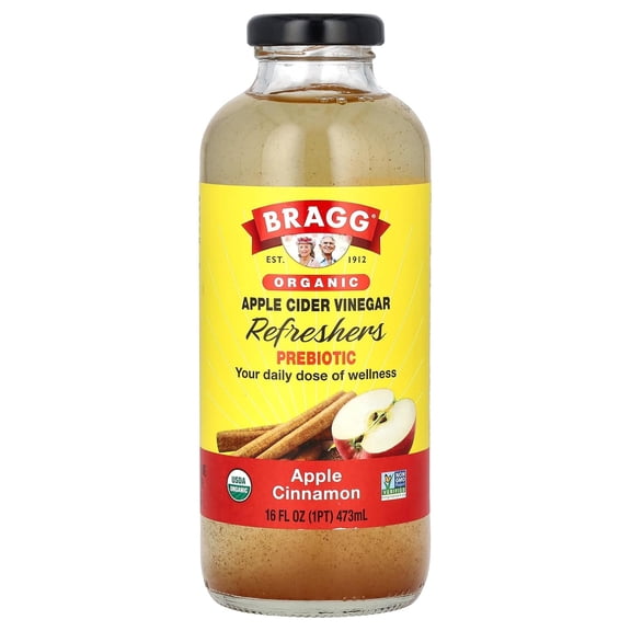 Organic Apple Cider Vinegar Refresher, Apple Cinnamon, 16 fl oz.