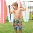 thumbnail image 4 of FORMRS Boys Swim Trunks Quick Dry Mesh Liner Boardshorts Sizes XS-XL, Art Goldfish Bowl, 4 of 7