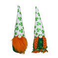 thumbnail image 1 of 2 uds Irlanda Día de San Patricio trébol verde adorno de muñeca sin rostro, 1 of 2