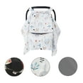 thumbnail image 3 of SJEhome Baby Car Seat Cover,2 Layer Windows Baby Carrier Windproof Cotton Fleece Canopy For Newborn Boys and Girls, 3 of 6