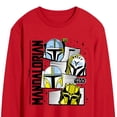 thumbnail image 2 of Star Wars - Mando Helmet Grid Men's Long Sleeve Graphic T-Shirt, 2 of 4