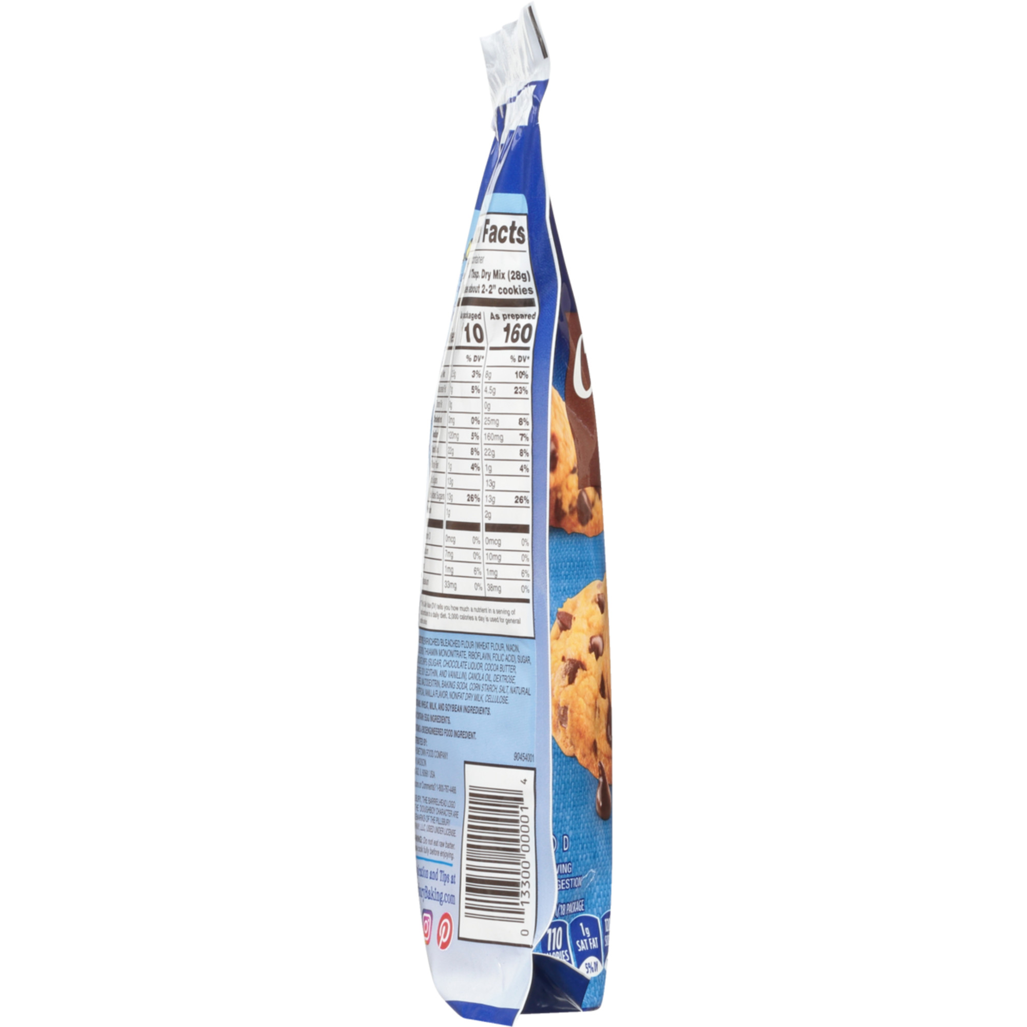 Pillsbury Chocolate Chip Cookie Mix, 17.5 oz Pouch