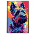 thumbnail image 2 of Bouvierdes Flandres Dog Canvas Wall Art Poster Prints Colorful Pop Animal Art Wall Decor Dog Picture Artwork Pet Dog Painting Poster for Home Bedroom Living Room Decoration Framed, 2 of 6