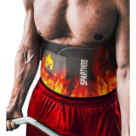 Sparthos Waist Trimmer Belt - Sweet Burning Sauna Effect - Plus Size Neoprene Waist Trainer Band for Workout, Sweat and Lose Stomach Fat - Belly Tummy Wasit Weight Loss for Men and Women 3x (XXL)