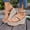 Beige, variant on Women's Chunky Platform Bohemian High Heels Square Open Toe Wedge Sandals Comfortable Dressy Shoes White 9.5(43)