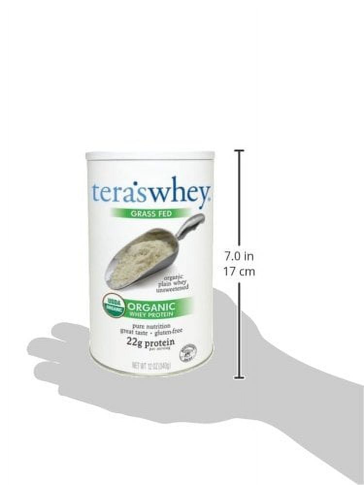 tera's: Organic Gluten-Free Certified Grass-Fed Whey Protein, Unsweetened, 12 oz