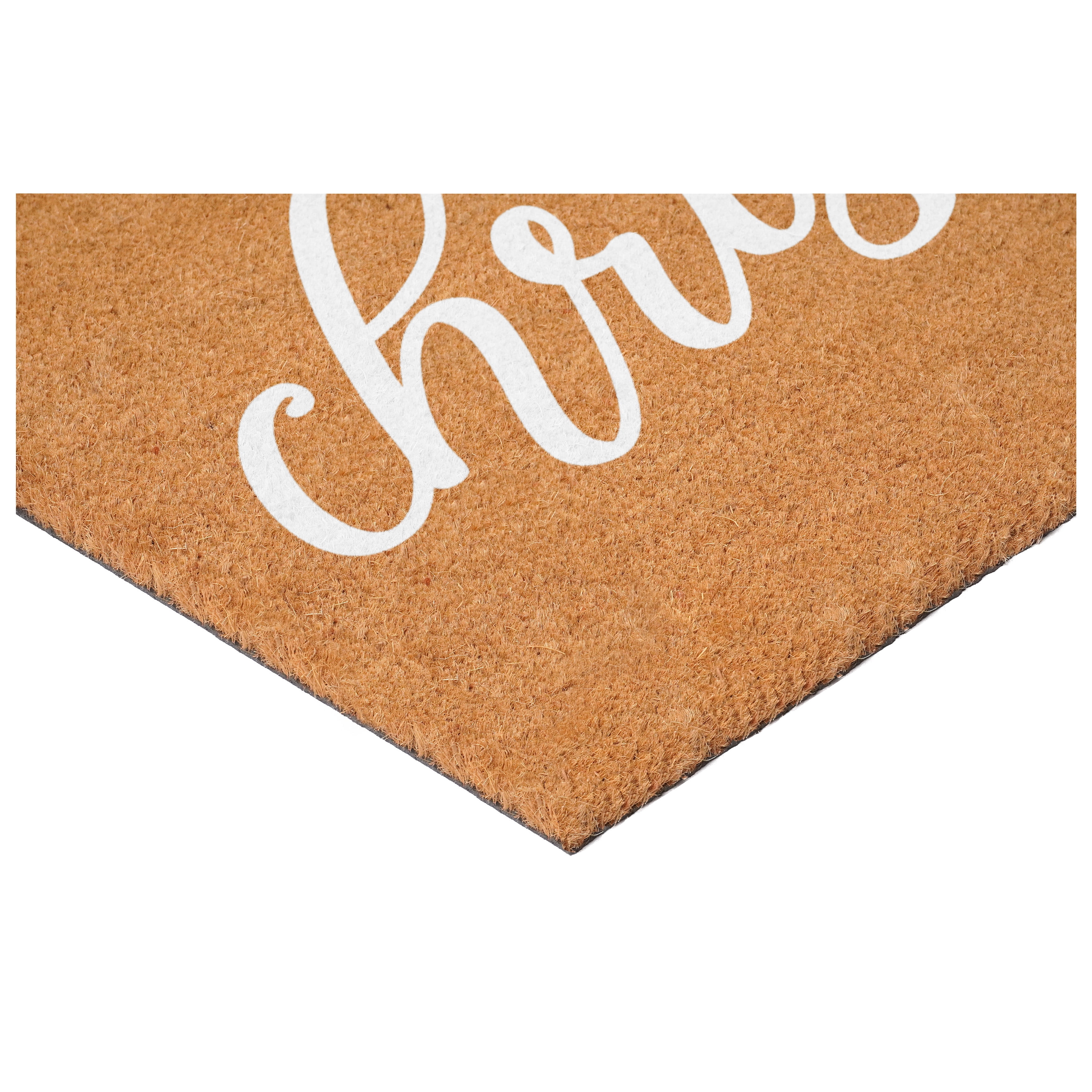 Calloway Mills 117393048 White Classic Christmas Doormat 30" x 48"
