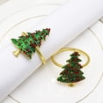 thumbnail image 4 of Billuyoard Anillo de servilleta Elemento de Navidad Hebilla decorativa Servilletas Incrustaciones de diamantes de imitación Toallas de papel para Mostrada Billuyoard HA060564-01, 4 of 6