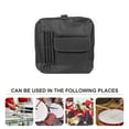 thumbnail image 4 of KALLORY Black Snare Drum Carrying Bag with Fine Workmanship for Musical Instruments, 4 of 5