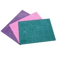 thumbnail image 3 of 3pcs PVC A4 Cutting Mat Double‑Sided Grid Lines Board Multifunction for School Office Painting Engraving, 3 of 14