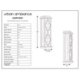 thumbnail image 6 of Luxury Rectangular Outdoor Wall Sconce, 22''H x 6.75''W, with Craftsman Style Elements, American Bungalow Design, Architectural Bronze Finish and Glass, UHP1201, 6 of 7