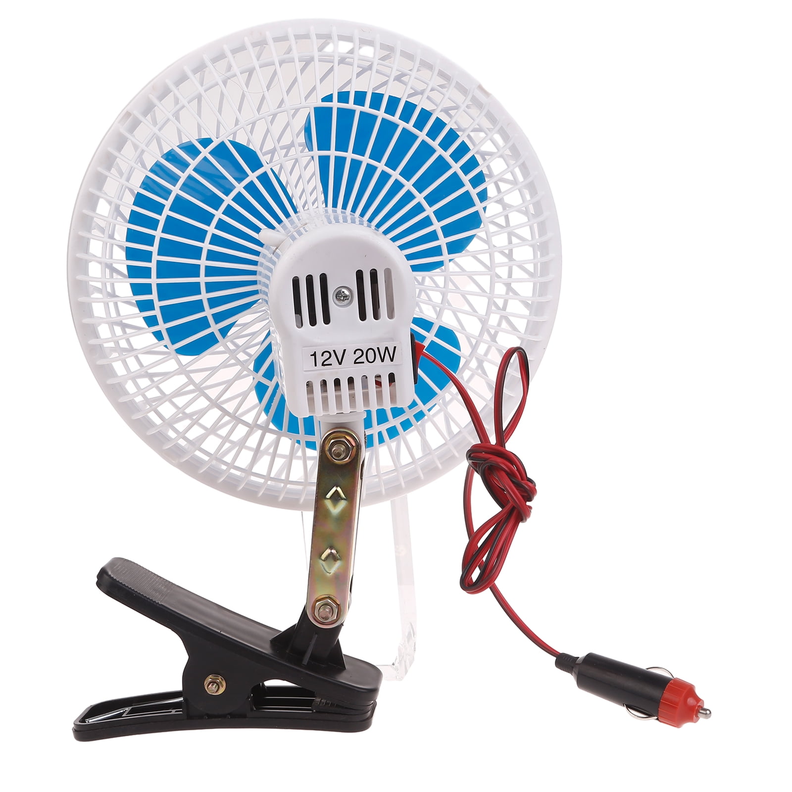 Portable Car Fan for Front Rear Seat, 24V 12V Electric Cooling Gadgets with Clip and Plug, Air Cooler