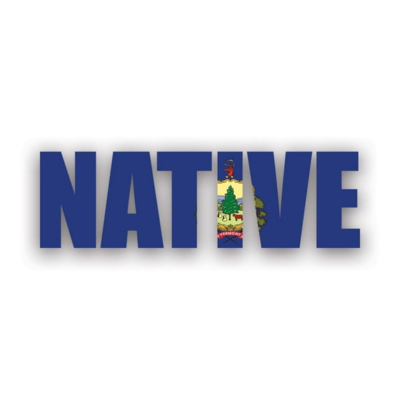 Vermont Native Sticker Decal - Self Adhesive Vinyl - Weatherproof - Made in USA - vt pride raised born local