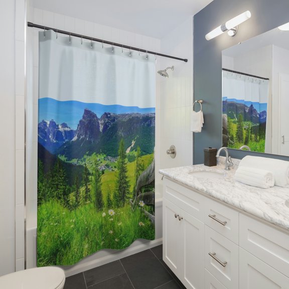 Spring Mountains Shower Curtains