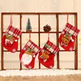 thumbnail image 3 of 2022 New Hot Cartoon Stockings Santa Elk Fabric Gift Socks Candy Lovely Bag DIY For Children Fireplace Tree Christmas Decoration, 3 of 5