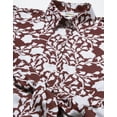thumbnail image 4 of Moomaya Printed Button Down Shirt Dress For Women, Short Sleeve Midi Shirt Dress, 4 of 9