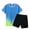 Sky Blue FHS7 boy outfits, variant on Boys Shorts Size 10-12 Boys 2 Piece Summer Outfits Short Sleeve Tshirts And Elastic Waist Shorts(13-14 Years,Black)