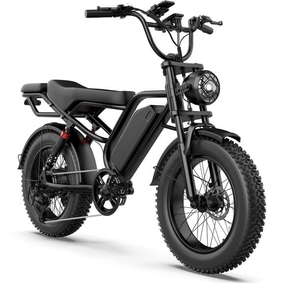 Nexrid 20" Fat Tire Adult Electric Mountain Bike,750W,48V 18Ah Removable Battery,50 Miles Range,UL 2849 Certified