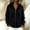 Black, variant on Odbmxy Sweaters for Women Cardigan Long Sleeve Fall Winter Hooded Womens Sweater Knit Solid Color Zip up with Pockets