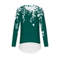 thumbnail image 4 of Favoffer Girls' Gradient Lace Hem Top Long Sleeve Crewneck Shirt Fall Casual Sports Play Photo Outfit, Kid 4-15 Years, 4 of 6