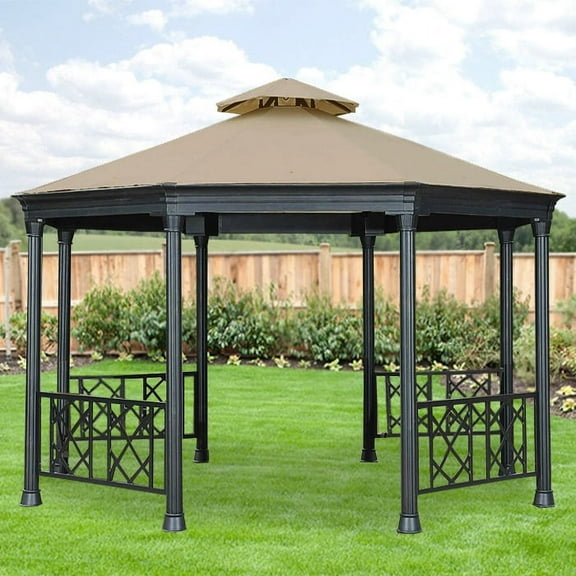 Garden Winds Replacement Canopy for Charming Octagon Gazebo - D-GZ075PCO-A - Riplock 350