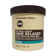 TCB Professional No Base Creme Hair Relaxer Super Strength, 15 Oz, 2 Pack