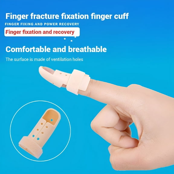 XIRQI 10 Pcs Finger Splint Mallet Finger Support Splint Adjustable 5 Size Plastic Finger Support Protector