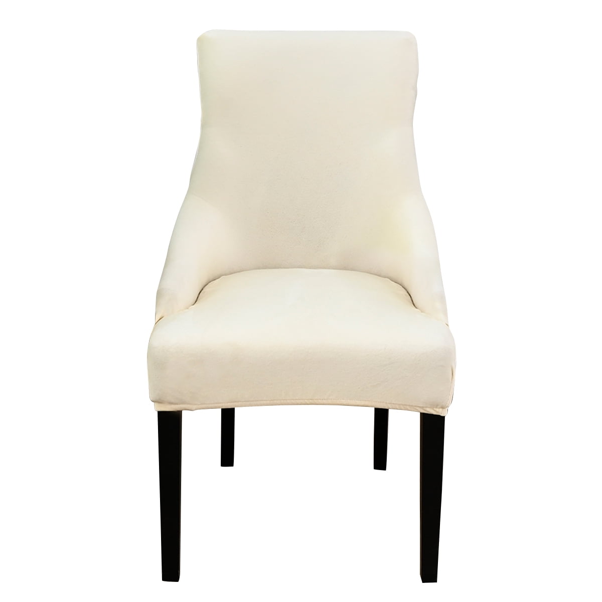 DYstyle Velvet Strecth Dining Arm Chair Cover Wingback Chair Slipcover