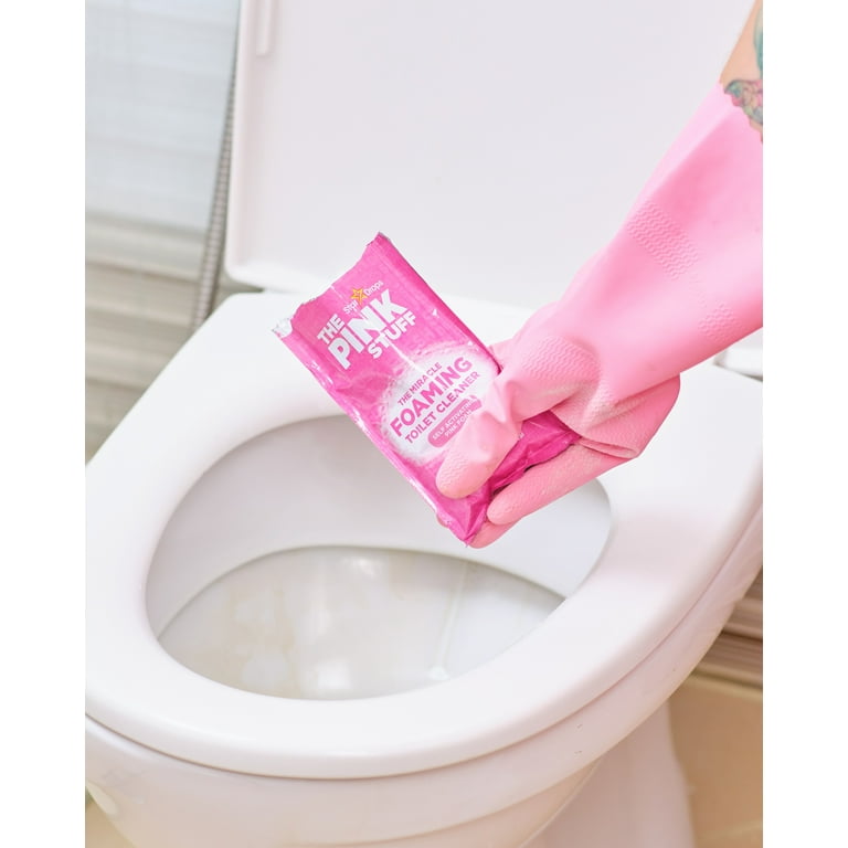 The Pink Stuff, Miracle Power Foaming Powder for Toilets, Bathroom Cleaner,  2 Pack, 7 oz. 