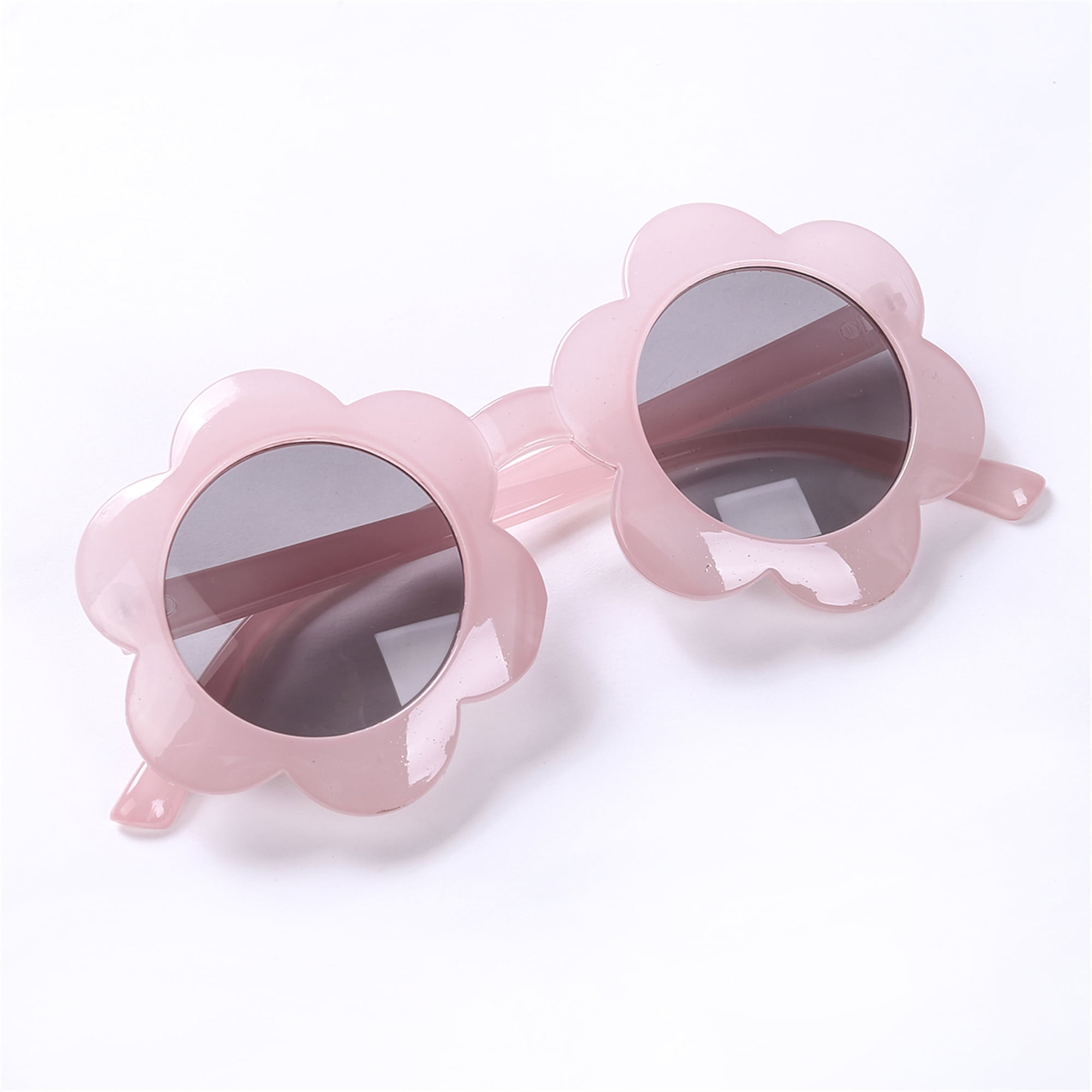 Toddler Kids Girl Boy Vintage Flower Round Anti-UV Sunglasses Colorful Cute Eyewear Suit for Party Photography Outdoor Beach 