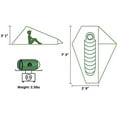 thumbnail image 4 of 1-Person Trekking Pole Tent for Backpacking, Ultralight No Pole Backpacking Tent, One Person Waterproof Hiking Tent for Camping, Lightweight Camping Tent for Scouts, Trekker by Underwood Aggregator, 4 of 5
