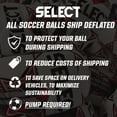 thumbnail image 4 of SELECT Thor Soccer Ball, White/Blue/Black NFHS V25, Size 5, 4 of 5