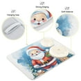 thumbnail image 4 of Christmas Santa Claus Gift Dish Drying Mat Microfiber Kitchen Pad Large Counter Absorbent Dish Mats Drainer Rack 18"x24", 4 of 7
