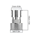 thumbnail image 4 of Garden Hose to Pressure Washer Adapter, 3/4” GHT to 1/4”Stainless Steel Quick Connect Fitting for Car Wash, Power Washer Attachment, Water Hose Nozzle Converter,A, 4 of 6