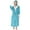 Blue, variant on Kureaily Male Casual Solid Patchwork Hooded Leisure Wear Drawstring Three Quarter Sleeve Bathrobe Pajamas T-Shirt Pajama Set