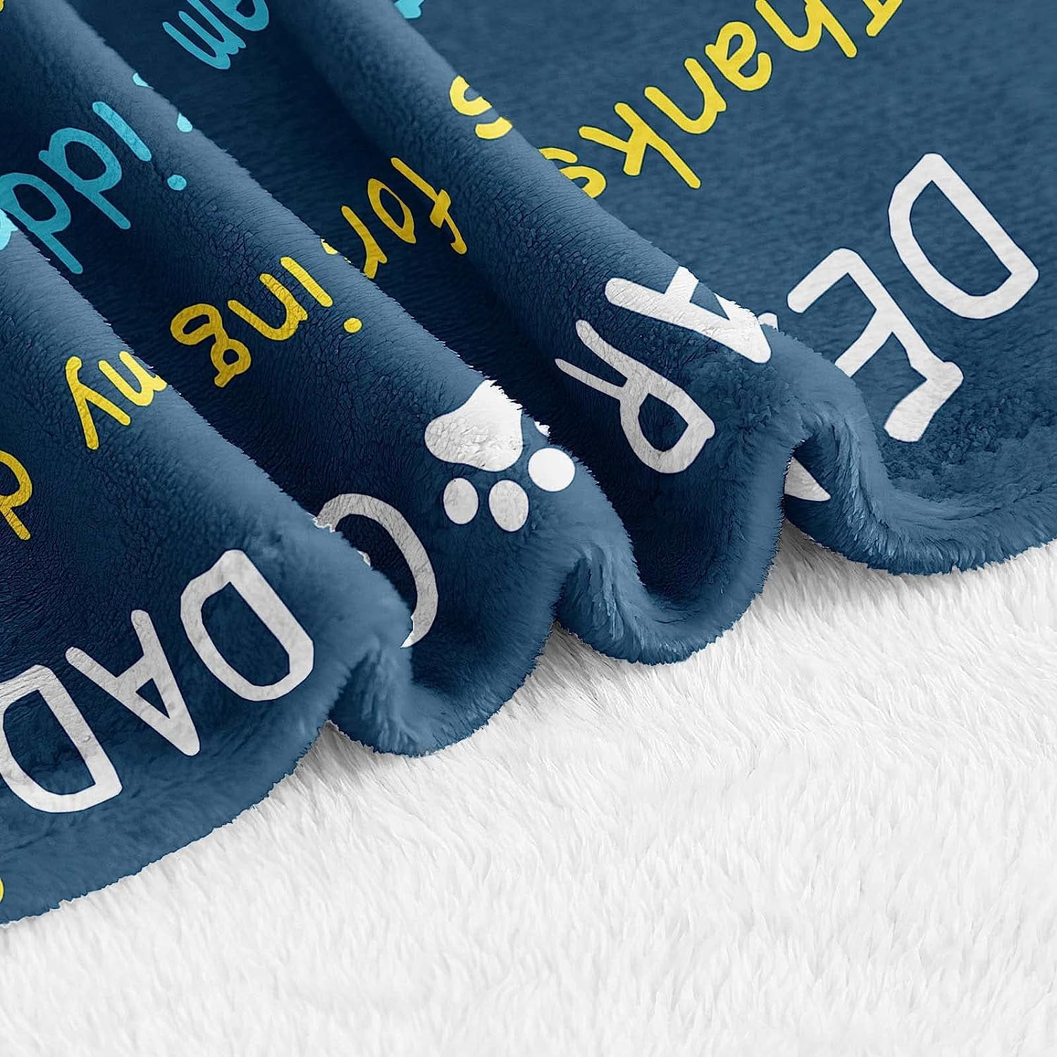 MMYGU Dog Dad Gifts for Men Blanket Dog Dad Gifts Dog Lovers Gifts for Men Best Dog Dad Ever Gifts for Dog Lovers Men Dogfather Dog Lover Gifts Gifts for Dog Lovers Blanket 50x60in