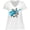 AA-White, variant on Inktastic Rock and Roll Lives with Blue Guitar Women's Plus Size V-Neck T-Shirt