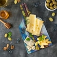 thumbnail image 5 of Travel Cutting Board, Evening in the Prague Czech Republic St.Vitus Historical Architecture, Decorative Tempered Glass Cutting and Serving Board, Wine Bottle Shape, Multicolor, by Ambesonne, 5 of 5