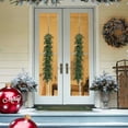 thumbnail image 3 of JJKBVCLO Five Forked Tail Decoration，Two Tone Chinese Rattan – 47.24 Inch/pcs Realistic Greenery Garland For Holiday Christmas And Winter Season Dé, 3 of 4