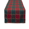thumbnail image 2 of Fennco Styles Royal de NoÃ«l Collection Classic Plaid Jacquard Tablecloth â€“ Red Green Tablecloth for Christmas Banquets, Family Gathering, Special Events and Home DÃ©cor, 2 of 12