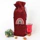 thumbnail image 4 of Bolsa De Impresión Para Profesores Beige Rojo Negro Arpillera Bolsas De Vino De Navidad Para El Día Del Maestro Regalo De Cumpleaños, 4 of 4